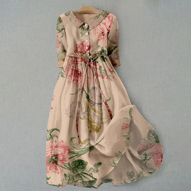 Robe midi fleurie femme | Esprit vintage