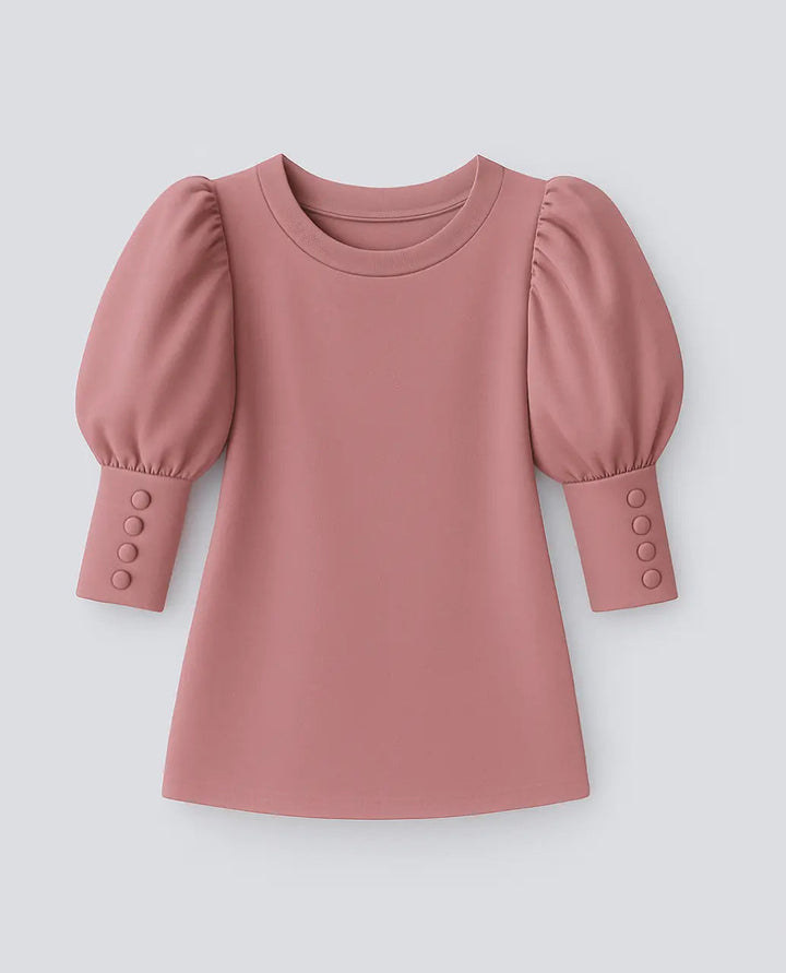 Blouse manches bouffantes | Élégance décontractée