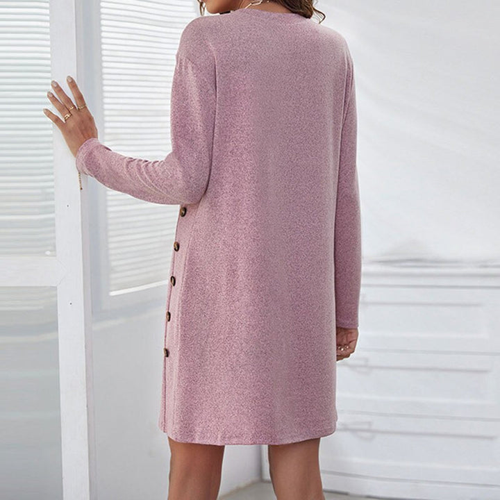 Robe manches longues | Élégance minimaliste hivernale