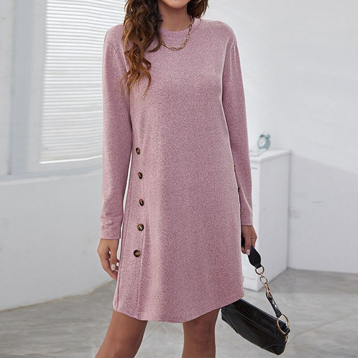 Robe manches longues | Élégance minimaliste hivernale
