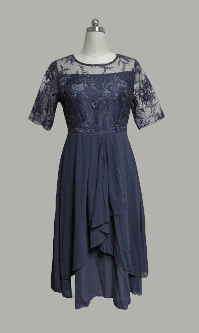 Robe élégante mi-longue | Idéale pour les occasions spéciales