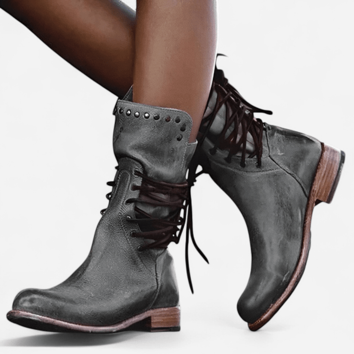 Bottes à lacets femme | Look vintage