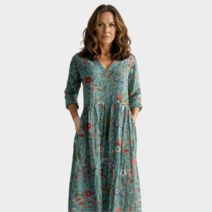 Robe longue fleurie | Élégance estivale