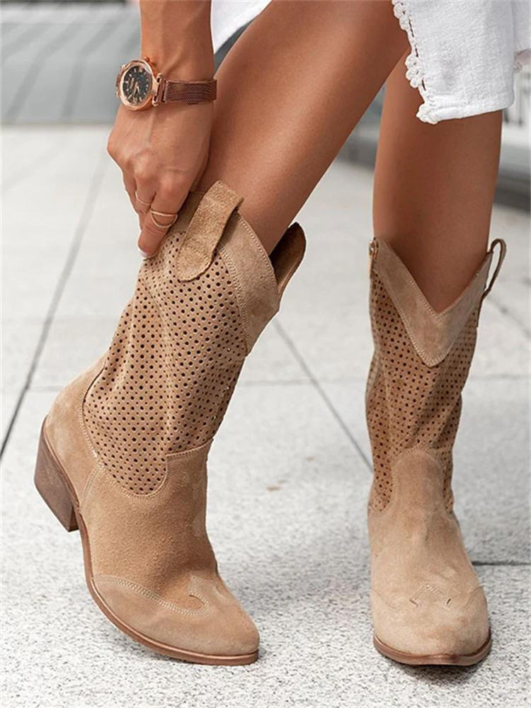 Bottes western | Style estival ajouré
