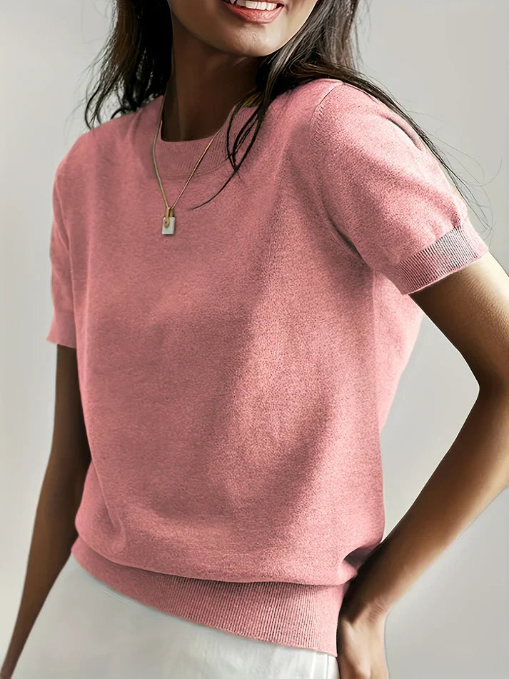 Pull léger à manches courtes | Parfait pour le printemps