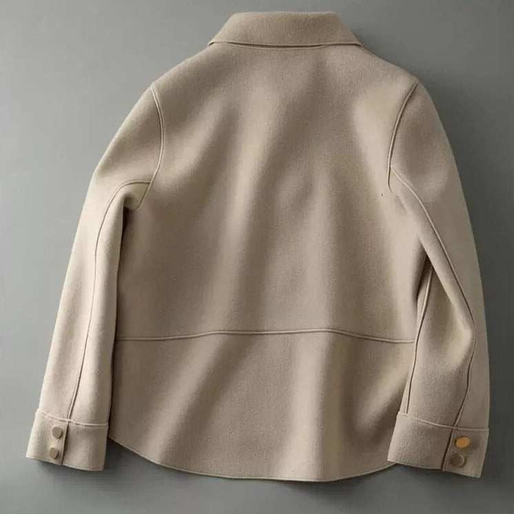 Veste courte style laine | Élégance minimaliste pour l'automne