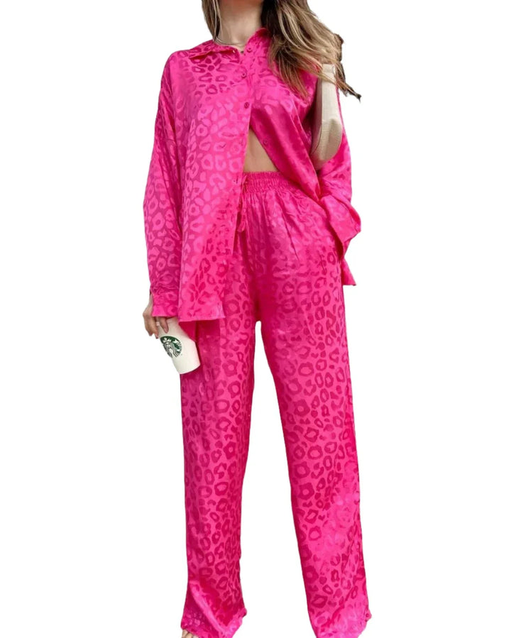 Ensemble deux pièces satiné | Style raffiné pour toutes occasions