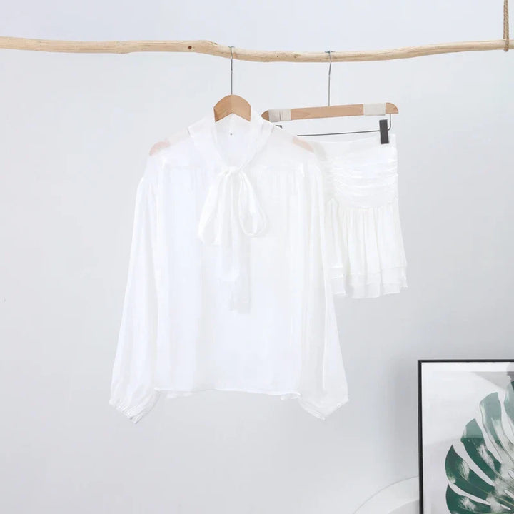 Ensemble blouse & jupe | Élégance festive