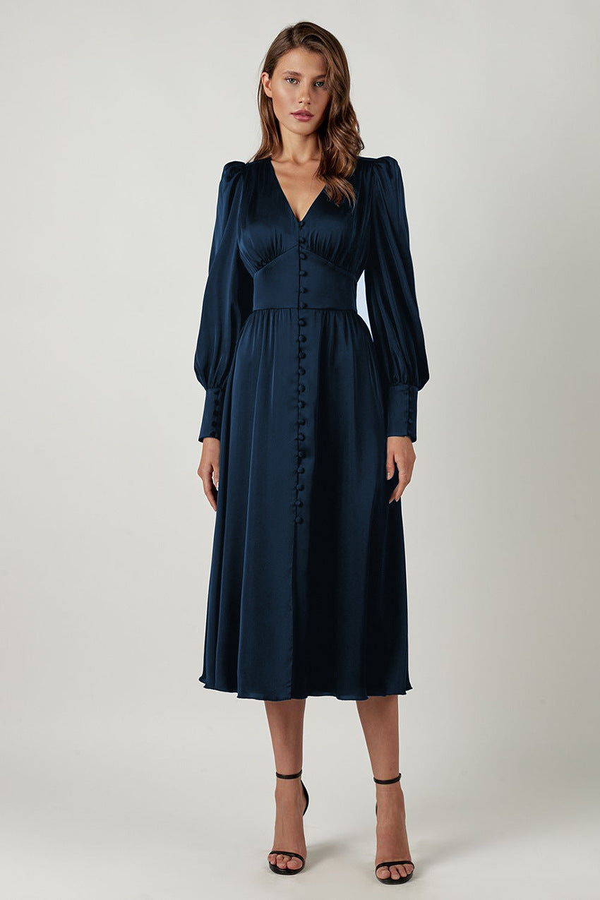 Robe boutonnée élégante | Style rétro chic