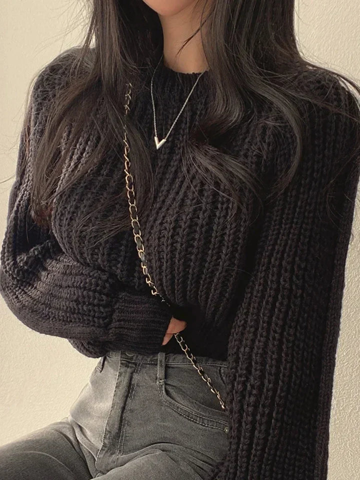 Pull court en maille | Parfait pour un style cosy et tendance