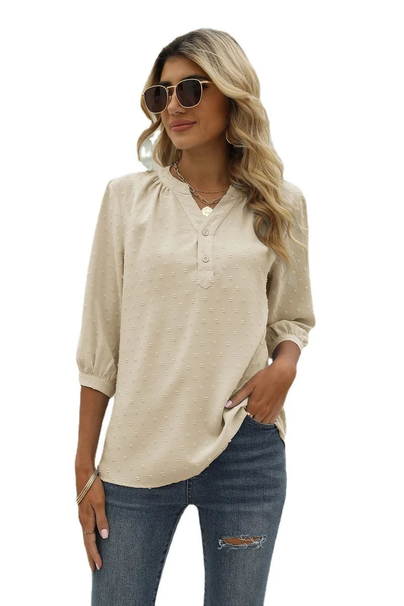 Blouse Décontractée | Boutonnée et Fluide