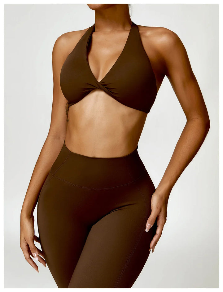 Brassière sport dos-nu | Style épuré pour l'entraînement actif