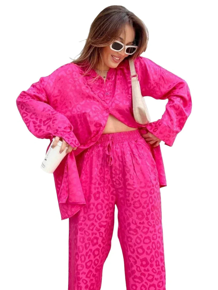 Ensemble deux pièces satiné | Style raffiné pour toutes occasions