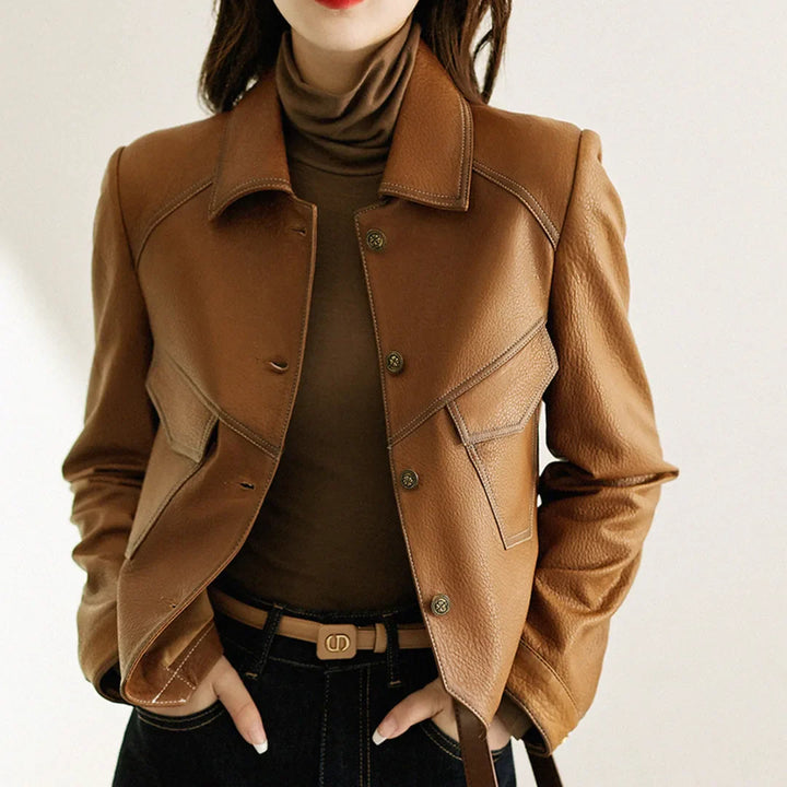 Veste courte à col chemise | Style moderne et structuré