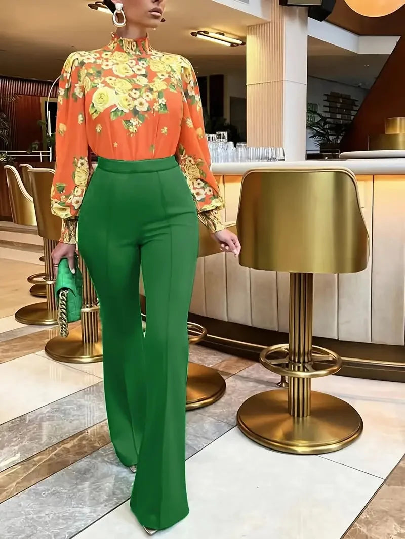 Pantalon taille haute | Silhouette élancée