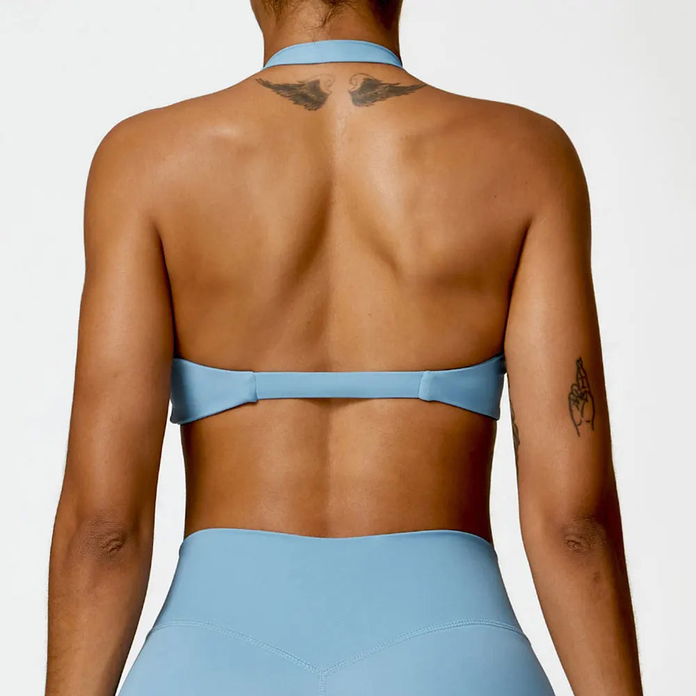 Brassière sport dos-nu | Style épuré pour l'entraînement actif