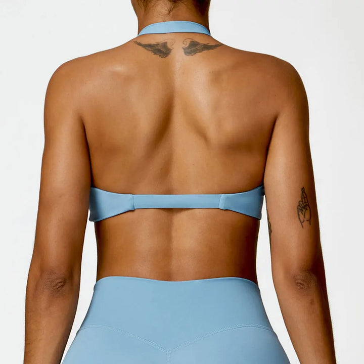 Brassière sport dos-nu | Style épuré pour l'entraînement actif