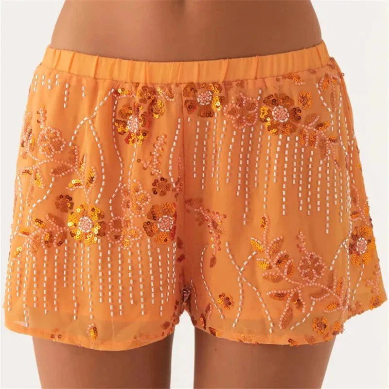Short à perles et sequins | Style estival chic