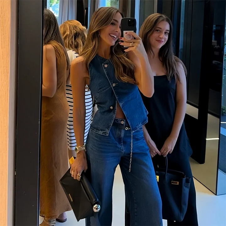 Gilet en denim cintré | Style casual revisité