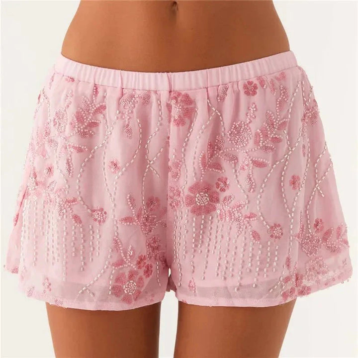 Short à perles et sequins | Style estival chic