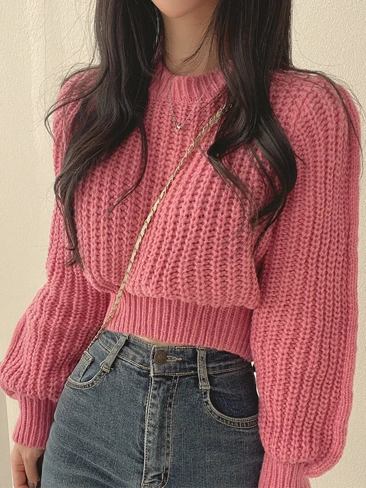 Pull court en maille | Parfait pour un style cosy et tendance