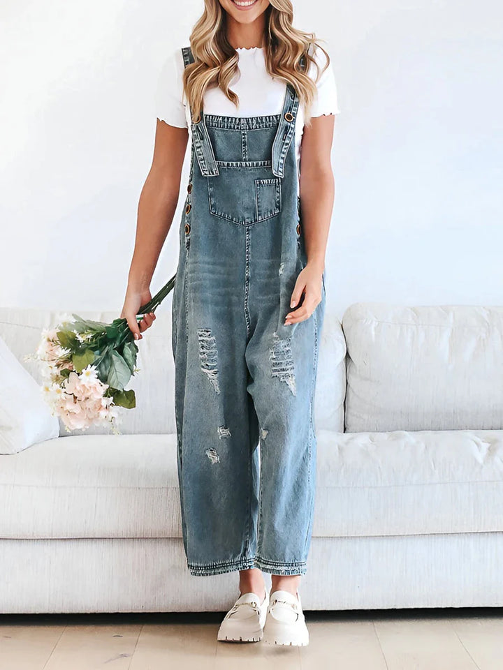Salopette en denim | Style décontracté lavé