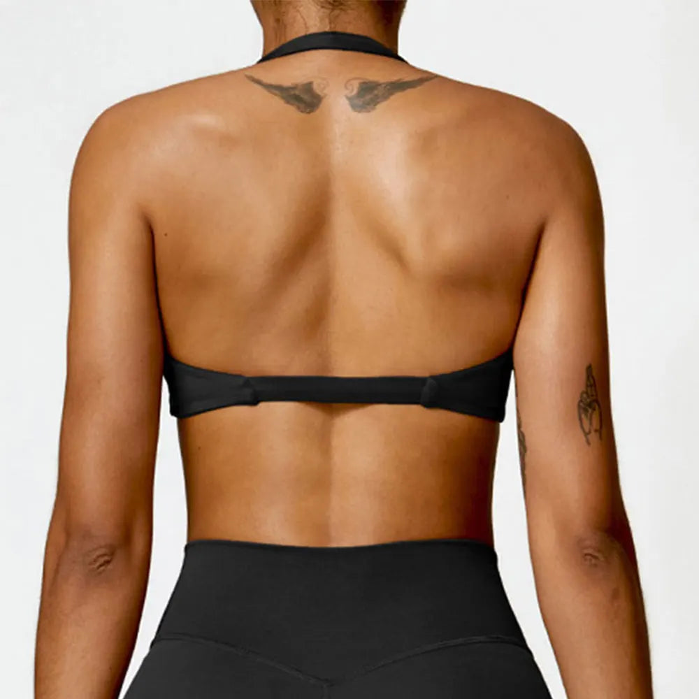 Brassière sport dos-nu | Style épuré pour l'entraînement actif