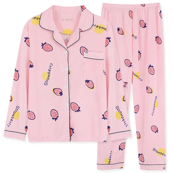 Pyjama deux-pièces imprimé cœurs | Confort à la maison