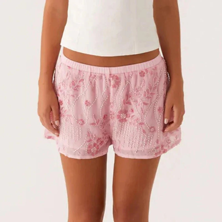 Short à perles et sequins | Style estival chic