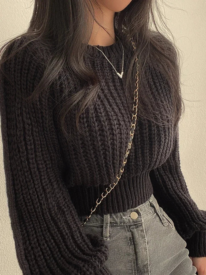 Pull court en maille | Parfait pour un style cosy et tendance