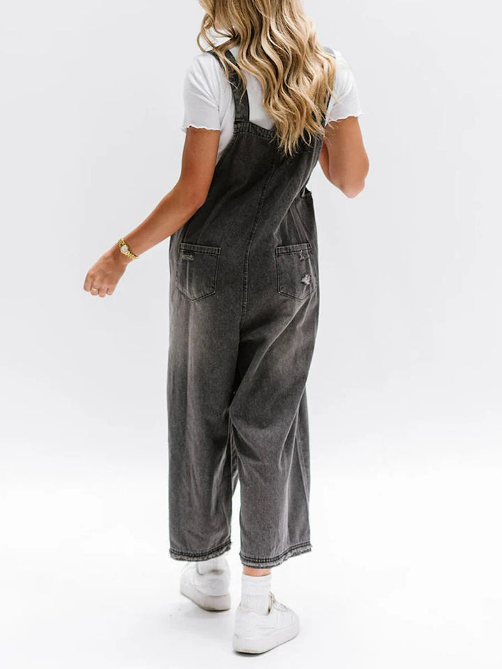Salopette en denim | Style décontracté lavé