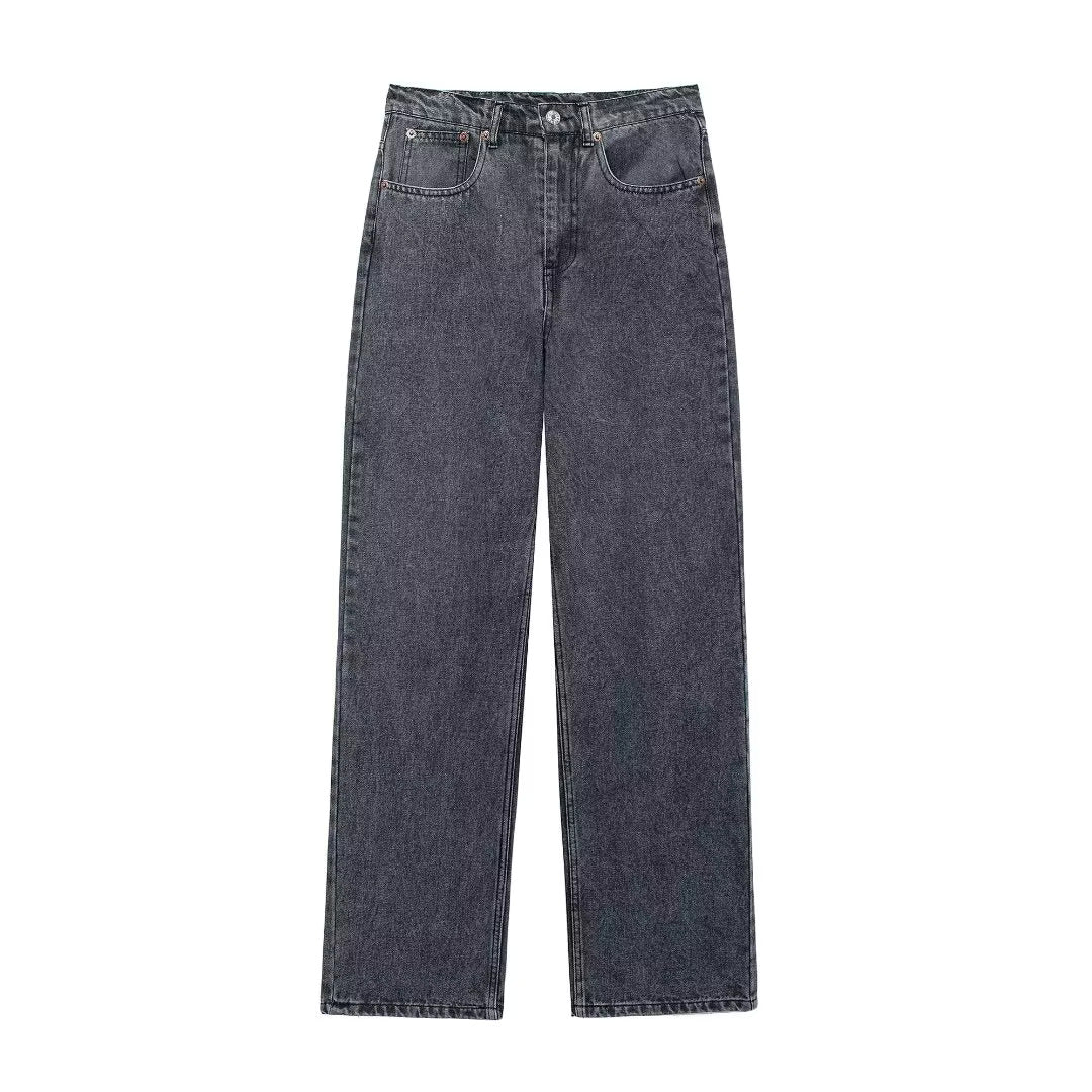 Jean vintage | Style décontracté avec détails usés
