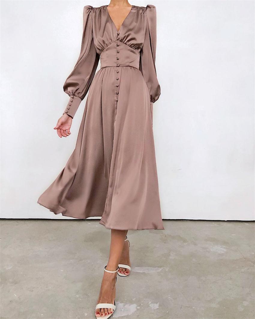 Robe boutonnée élégante | Style rétro chic