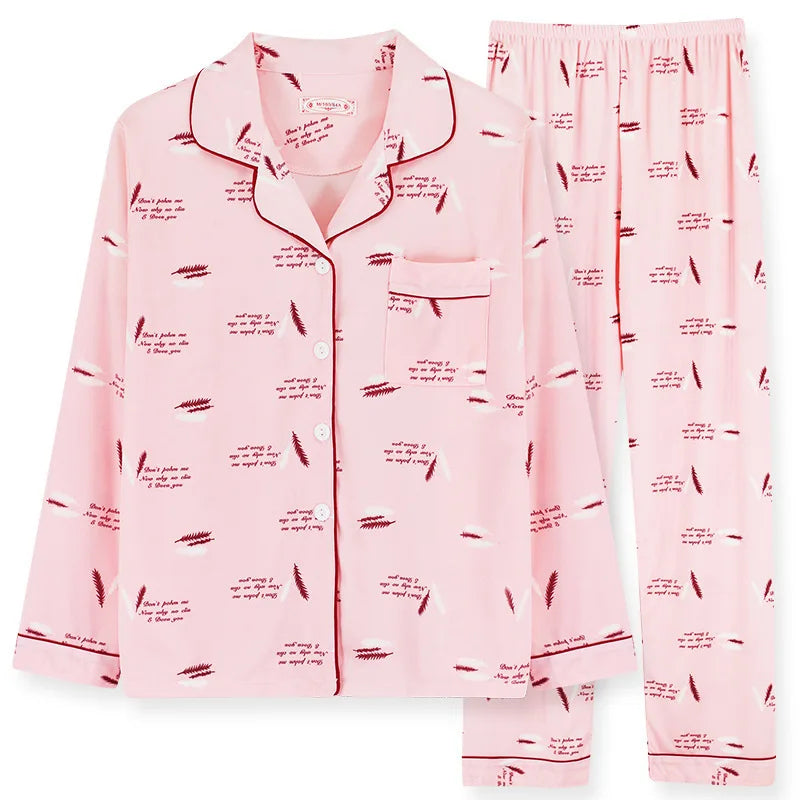 Pyjama deux-pièces imprimé cœurs | Confort à la maison