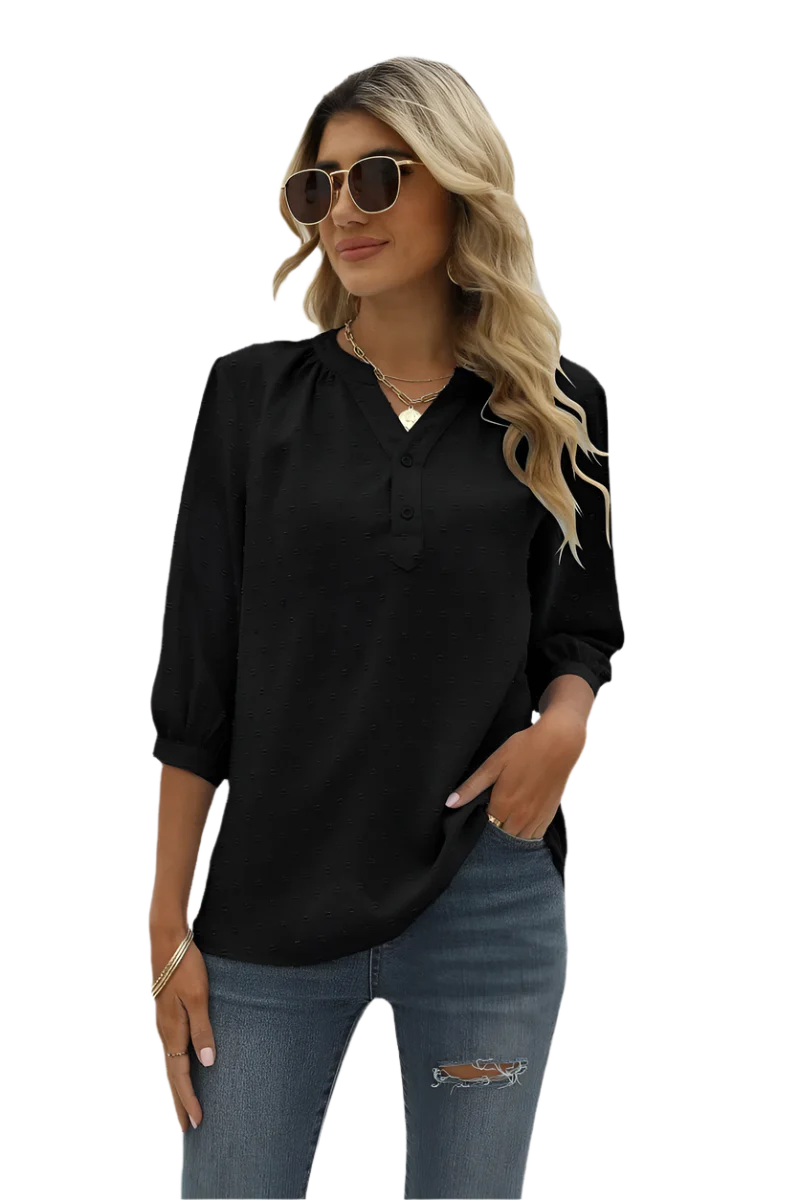 Blouse Décontractée | Boutonnée et Fluide