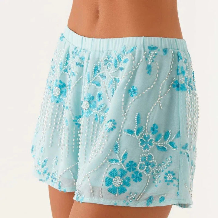 Short à perles et sequins | Style estival chic