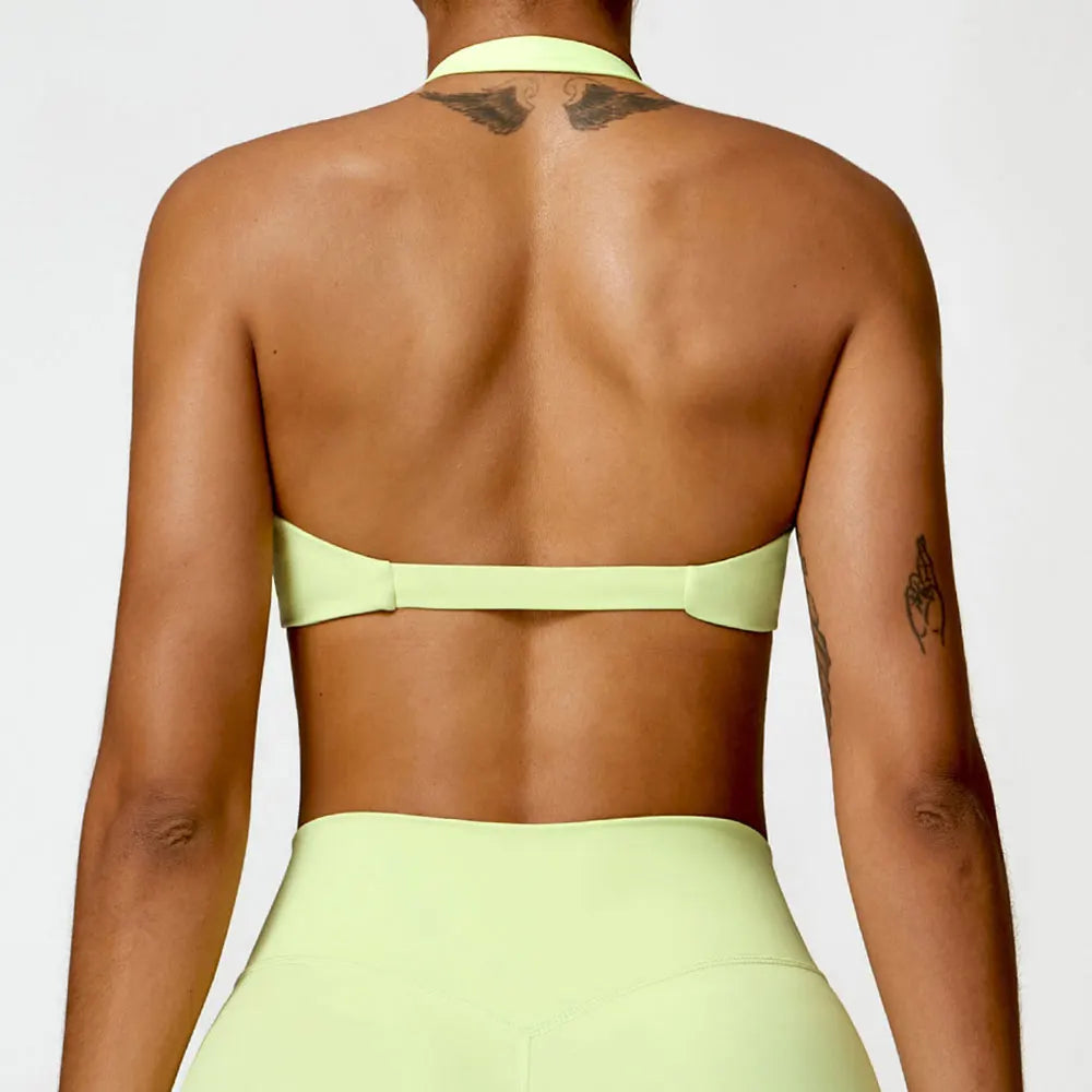 Brassière sport dos-nu | Style épuré pour l'entraînement actif