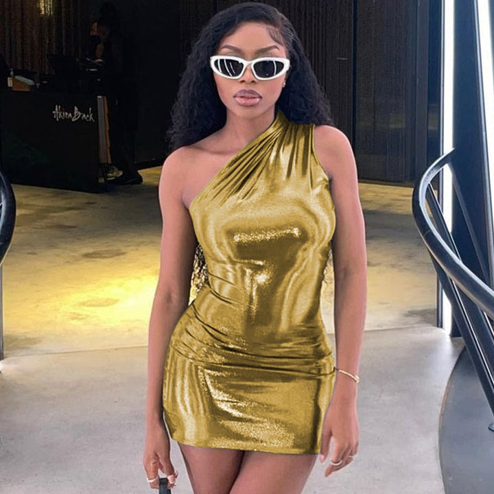 Robe une épaule courte | Style audacieux pour soirées glamour