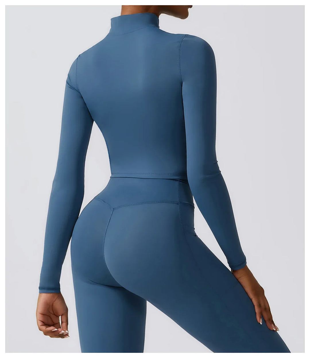 Haut court zippé sport | Flexibilité et maintien actif