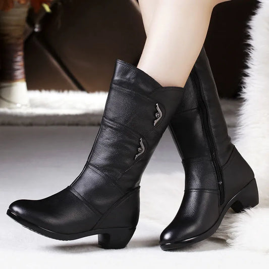 Bottes mi-mollet élégantes | Confort et style au quotidien