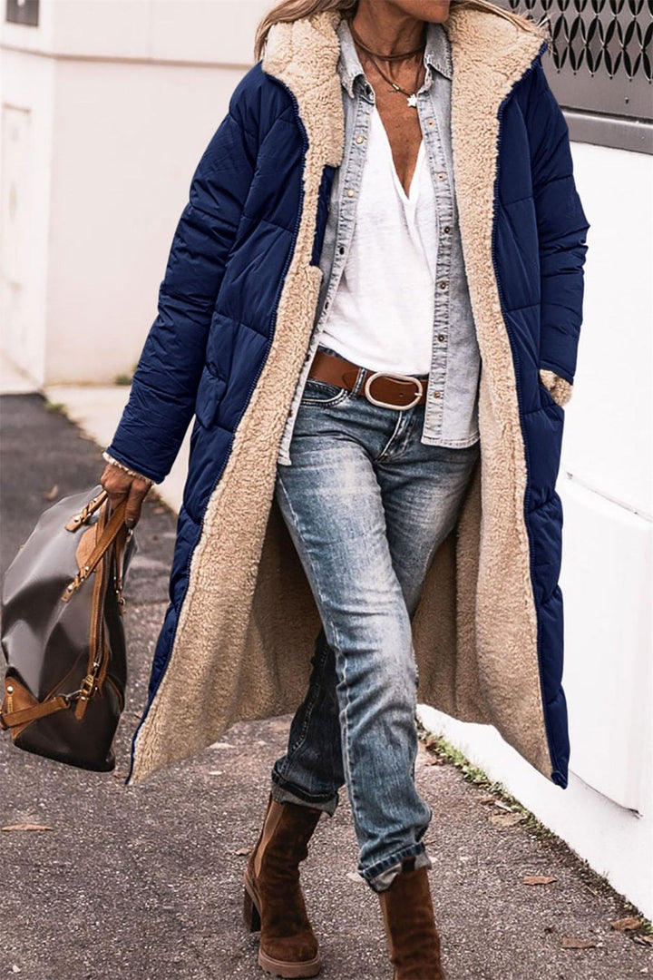 Manteau long doublé | Parfait pour l'hiver