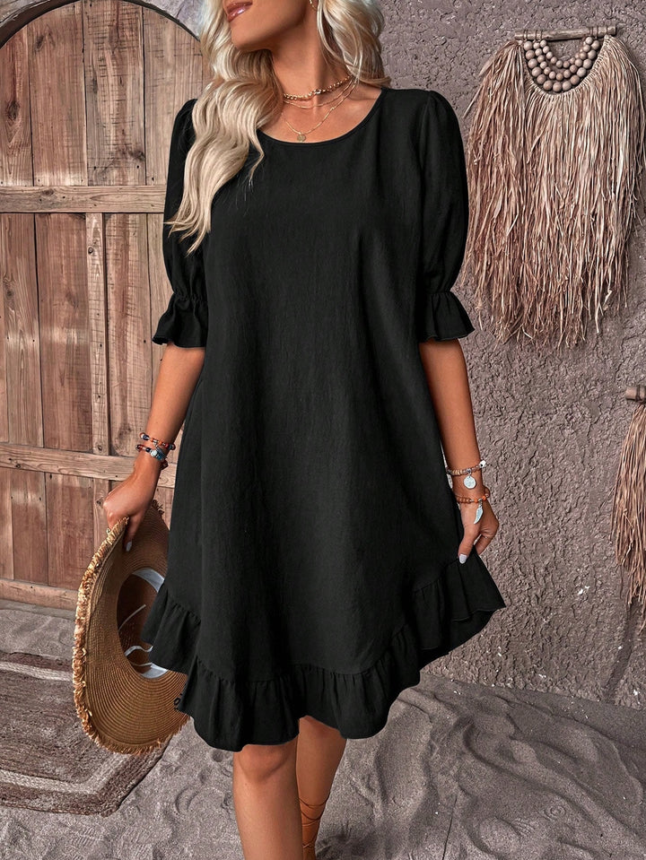 Robe à volants chic | Simplicité élégante et féminine