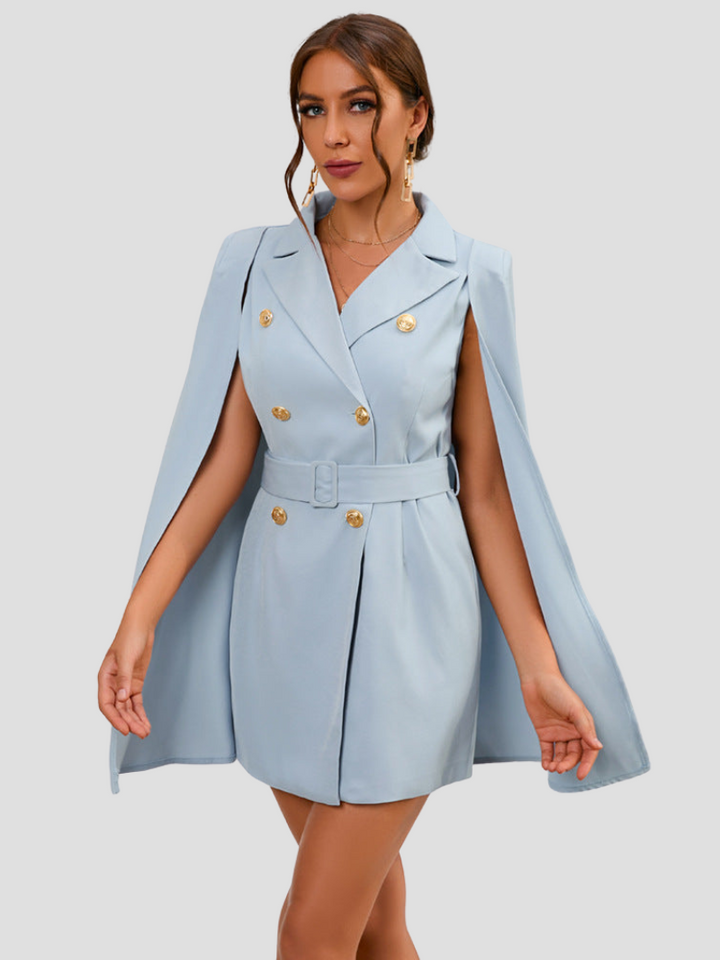 Robe Blazer Cape Élégante | Style sophistiqué et moderne