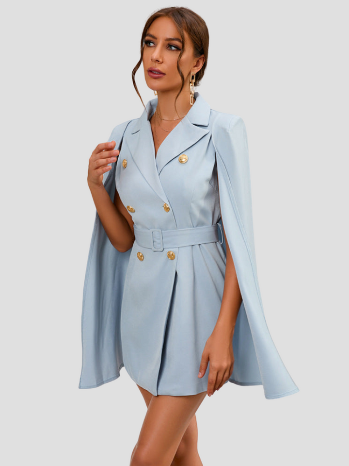 Robe Blazer Cape Élégante | Style sophistiqué et moderne