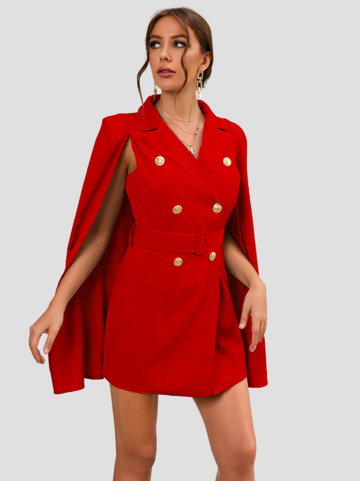 Robe Blazer Cape Élégante | Style sophistiqué et moderne