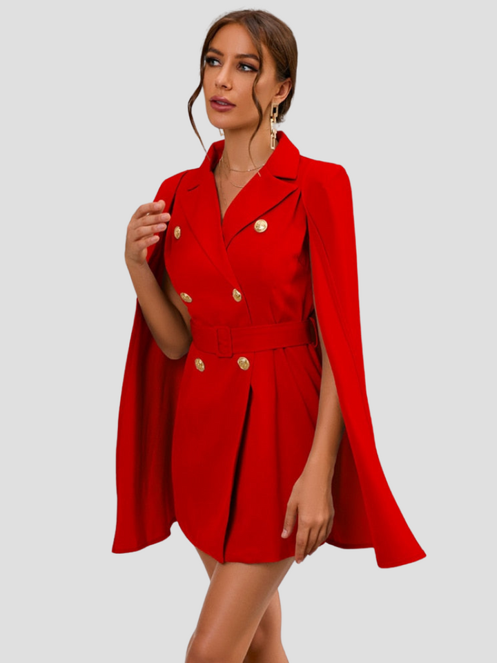 Robe Blazer Cape Élégante | Style sophistiqué et moderne