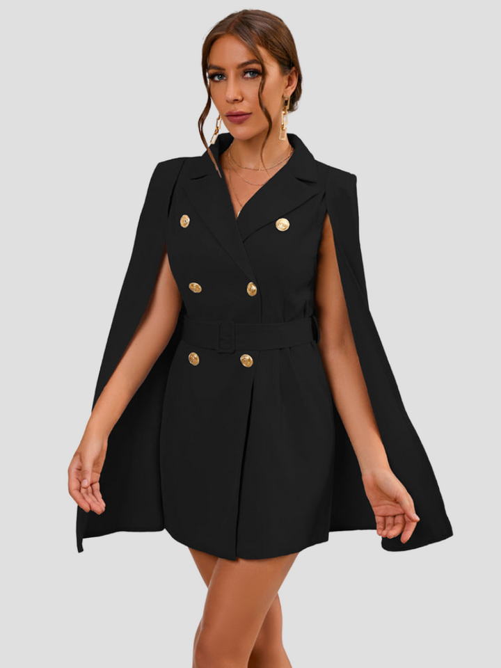 Robe Blazer Cape Élégante | Style sophistiqué et moderne
