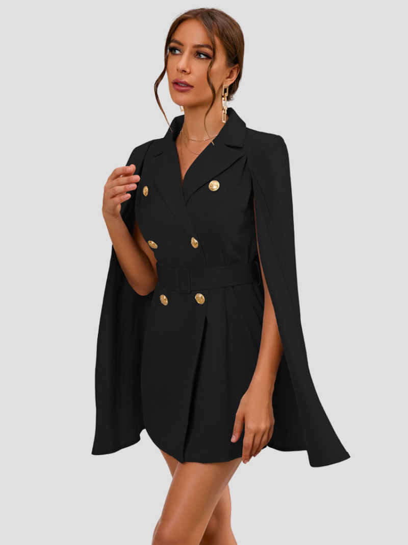 Robe Blazer Cape Élégante | Style sophistiqué et moderne