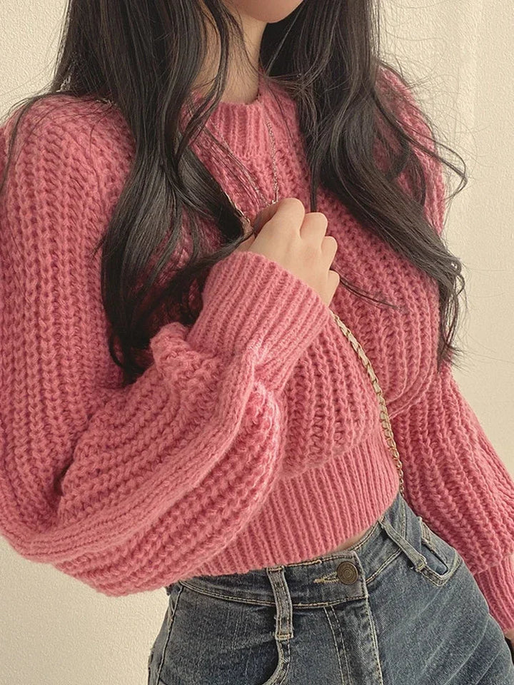 Pull court en maille | Parfait pour un style cosy et tendance
