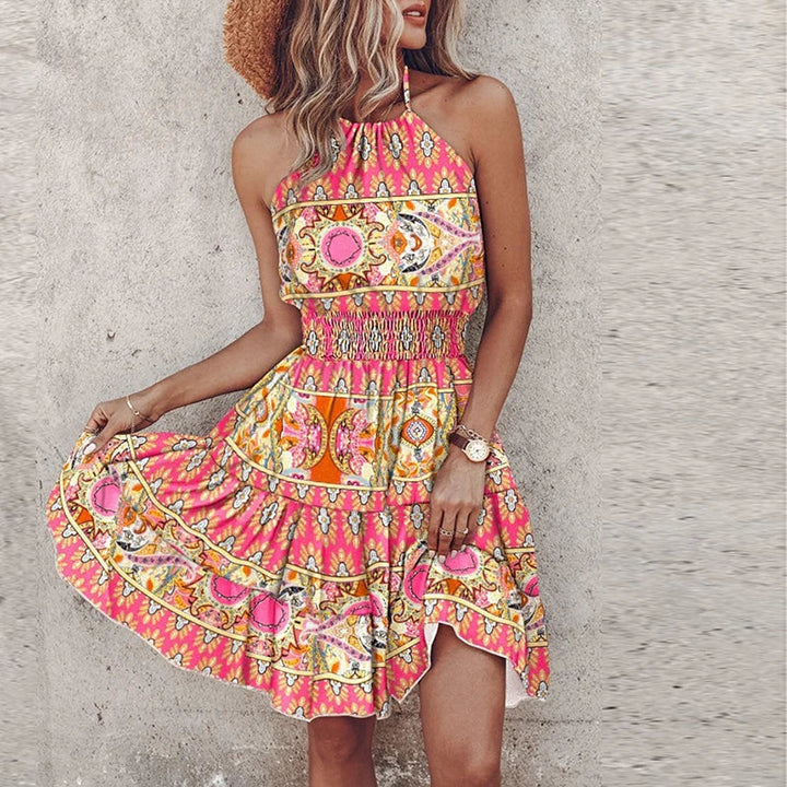 Robe d'été bohème imprimée | Parfaite pour les vacances